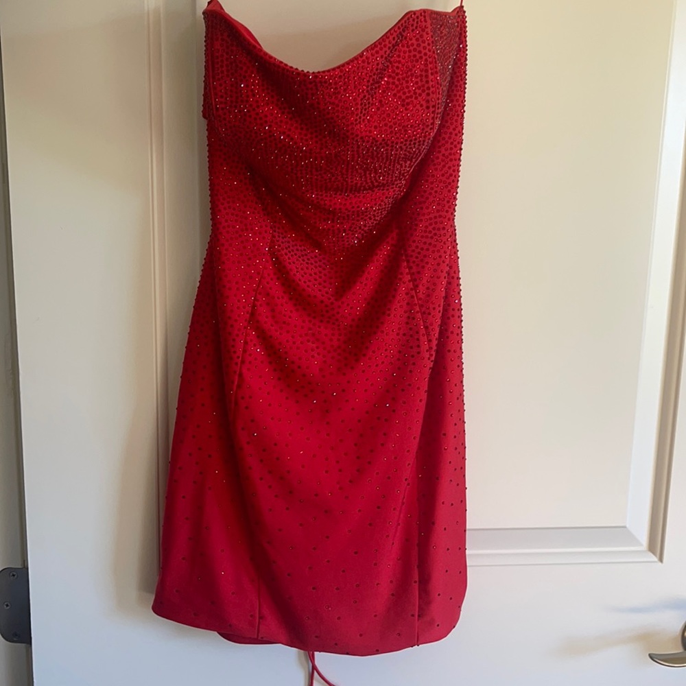 Red sparkly Berlinova dress